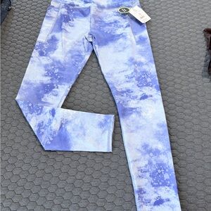Athletic Works Kids Leggings - Blue and White
